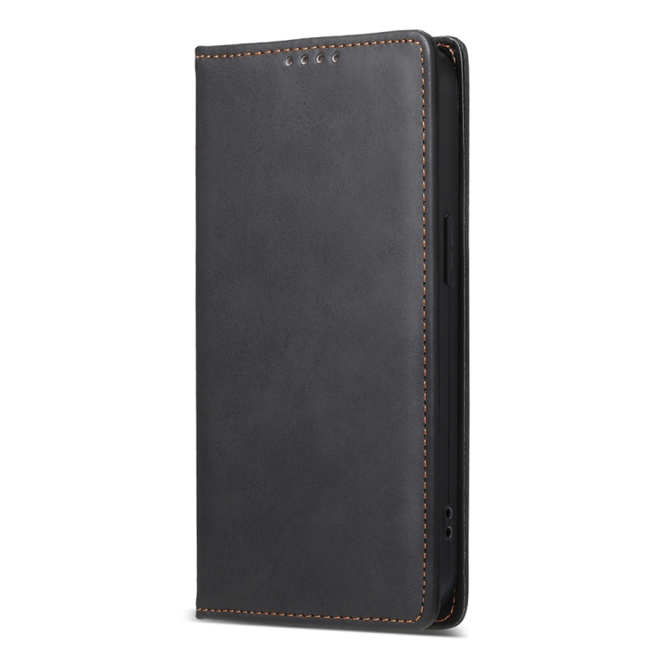For iPhone 16 Pro Max Business Solid Color Magnetic RFID Leather Phone Case(Black) For iPhone 16 Pro Max Business Solid Color Magnetic RFID Leather Phone Case(Black)