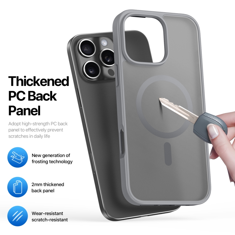 For iPhone 16 Pro DUX DUCIS Yind Series MagSafe TPU Hybrid PC Phone Case(Grey) For iPhone 16 Pro DUX DUCIS Yind Series MagSafe TPU Hybrid PC Phone Case(Grey)