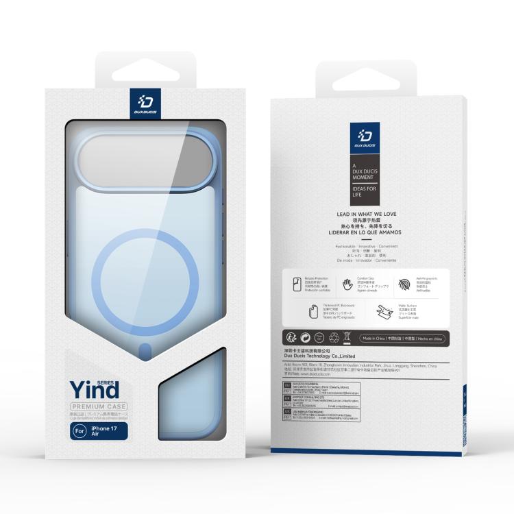 For iPhone Air DUX DUCIS Yind Series MagSafe TPU Hybrid PC Phone Case(Light Blue)