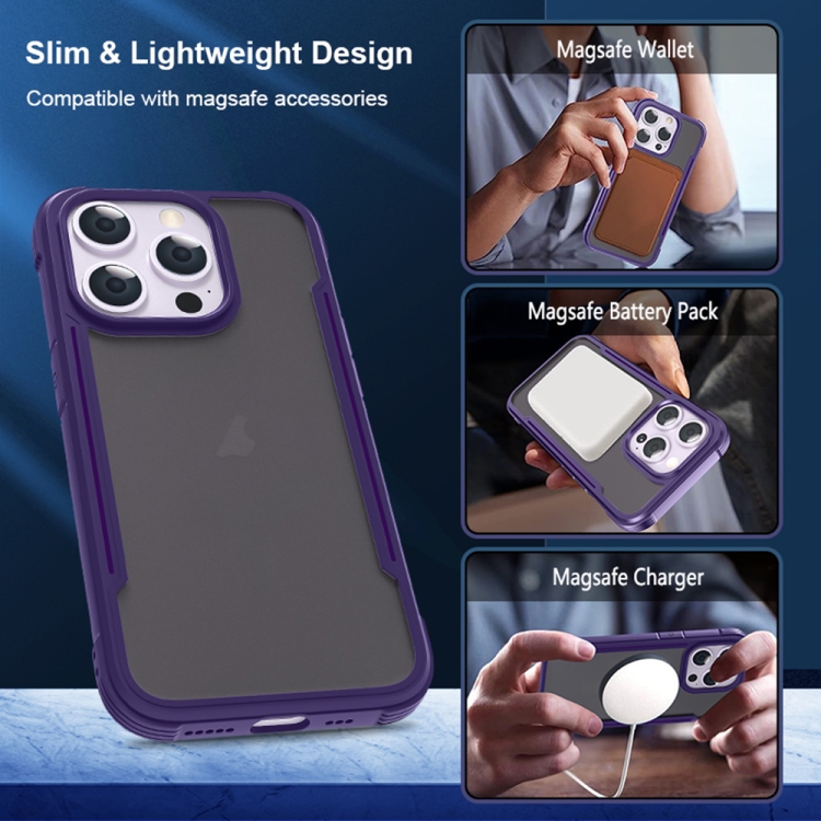 For iPhone 16 Plus Skin Feel Frosted PC Hybrid TPU Phone Case(Purple) For iPhone 16 Plus Skin Feel Frosted PC Hybrid TPU Phone Case(Purple)