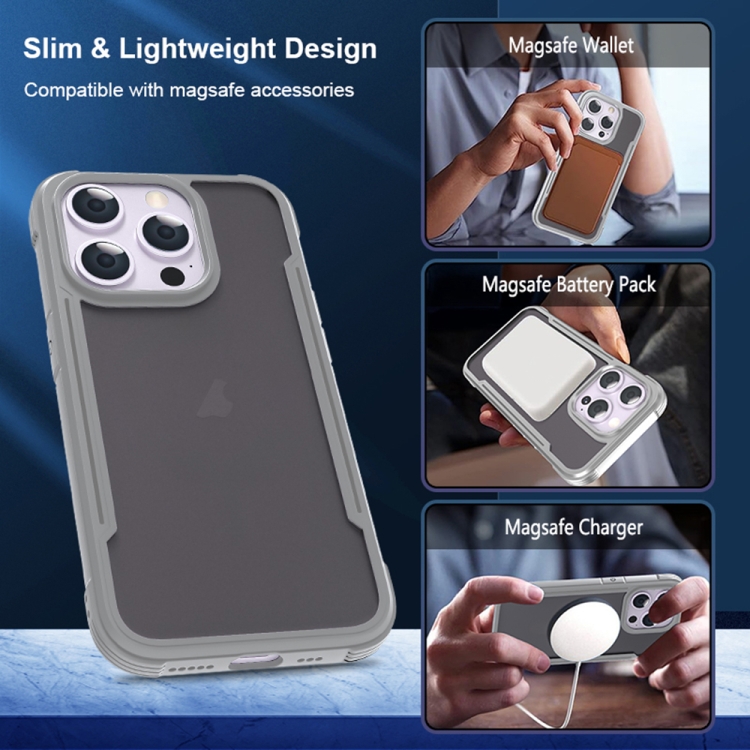 For iPhone 16 Pro Skin Feel Frosted PC Hybrid TPU Phone Case(Grey) For iPhone 16 Pro Skin Feel Frosted PC Hybrid TPU Phone Case(Grey)