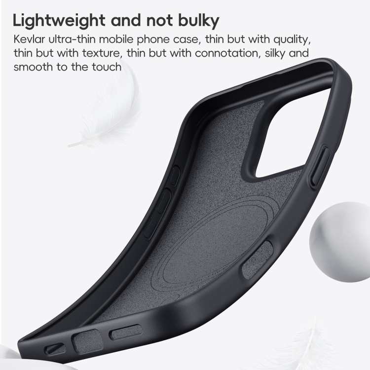 For iPhone 16 Pro Max Carbon Fiber Kevlar MagSafe Magnetic Phone Case(Black) For iPhone 16 Pro Max Carbon Fiber Kevlar MagSafe Magnetic Phone Case(Black)