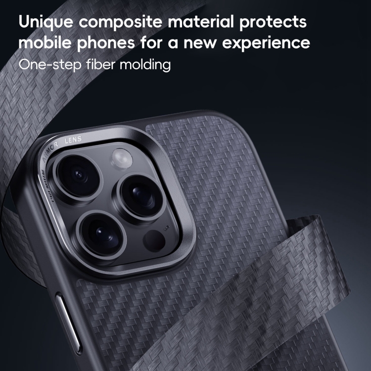 For iPhone 16 Pro Max Carbon Fiber Kevlar MagSafe Magnetic Phone Case(Black) For iPhone 16 Pro Max Carbon Fiber Kevlar MagSafe Magnetic Phone Case(Black)