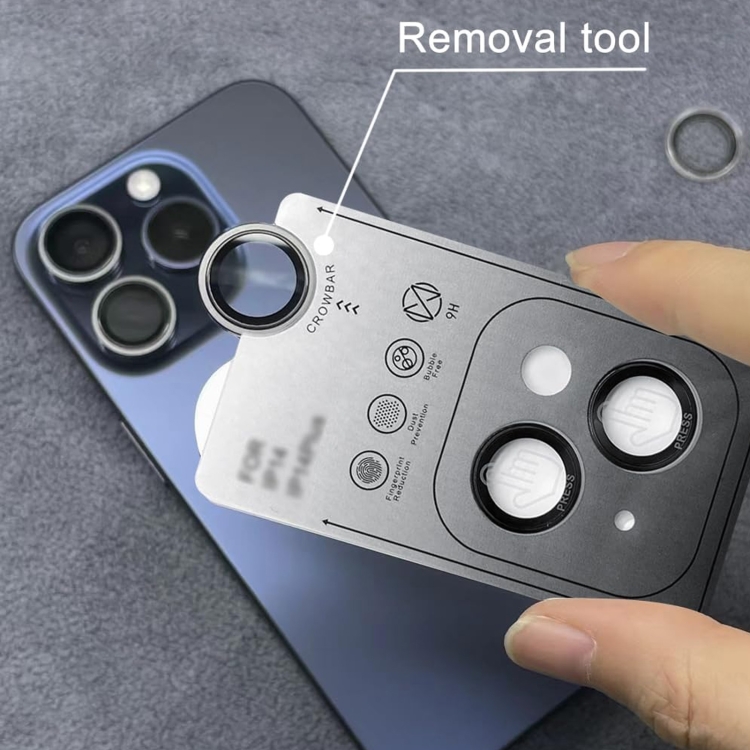 For iPhone 16 Pro / 16 Pro Max Back Camera Cover Tempered Glass Lens Film(Black) For iPhone 16 Pro / 16 Pro Max Back Camera Cover Tempered Glass Lens Film(Black)
