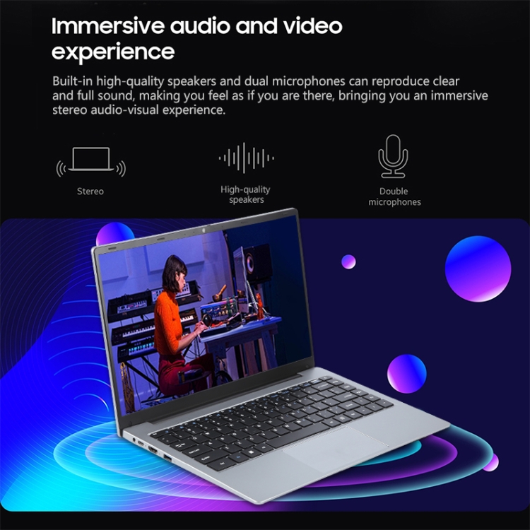 Windows 11 ノートPC シルバー 14 インチ Windows 11 ノートパソコン、8GB+128GB、第 4 世代