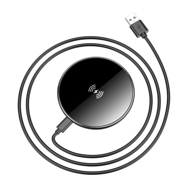 BOROFONE BQ36 15W Ultra-thin Desktop Wireless Fast Charger(Black) BOROFONE BQ36 15W Ultra-thin Desktop Wireless Fast Charger(Black)