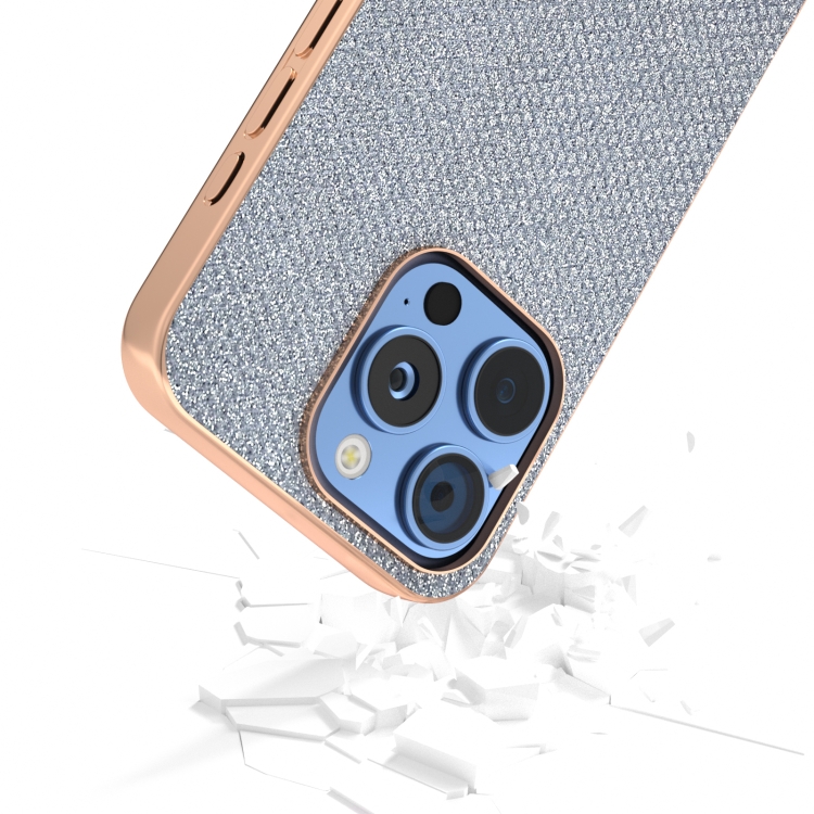For iPhone 16 Pro Max Nano Plating Diamond Texture Phone Case(Black) For iPhone 16 Pro Max Nano Plating Diamond Texture Phone Case(Black)