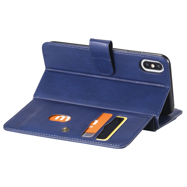 For iPhone XS Max Multifunctional Copper Buckle Horizontal