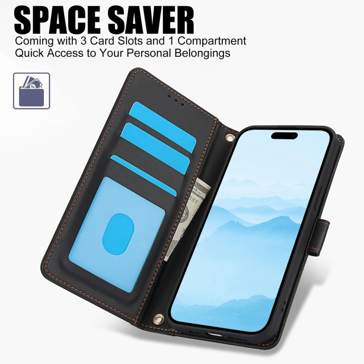For iPhone 12 Pro Max Skin Feel Pure Color Card Slots Leather Phone Case with Dual Lanyard(Black) For iPhone 12 Pro Max Skin Feel Pure Color Card Slots Leather Phone Case with Dual Lanyard(Black)