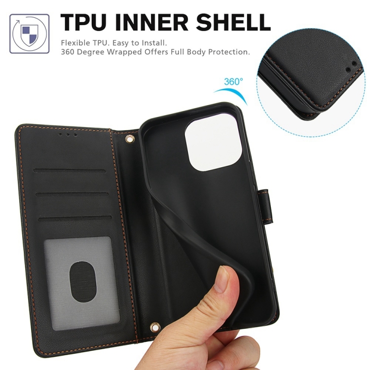 For iPhone 12 Pro Max Skin Feel Pure Color Card Slots Leather Phone Case with Dual Lanyard(Black) For iPhone 12 Pro Max Skin Feel Pure Color Card Slots Leather Phone Case with Dual Lanyard(Black)