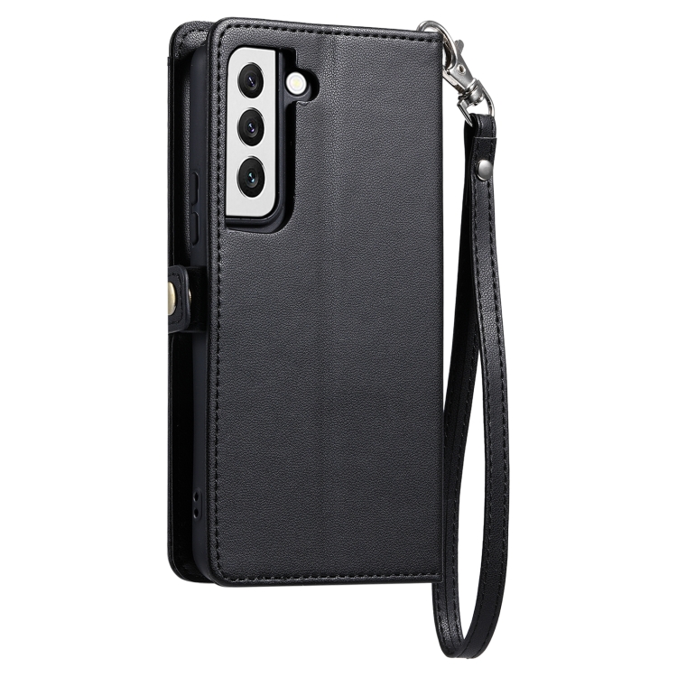 For Samsung Galaxy S22 5G Wallet Multi-card Slot Leather Phone Case with Lanyard(Black) For Samsung Galaxy S22 5G Wallet Multi-card Slot Leather Phone Case with Lanyard(Black)