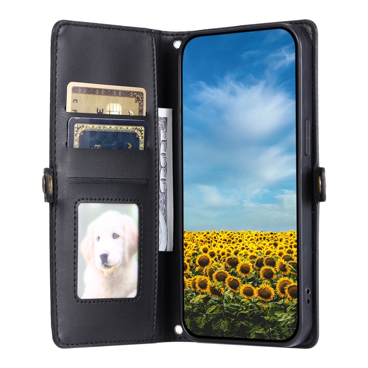 For Samsung Galaxy S22 5G Wallet Multi-card Slot Leather Phone Case with Lanyard(Black) For Samsung Galaxy S22 5G Wallet Multi-card Slot Leather Phone Case with Lanyard(Black)