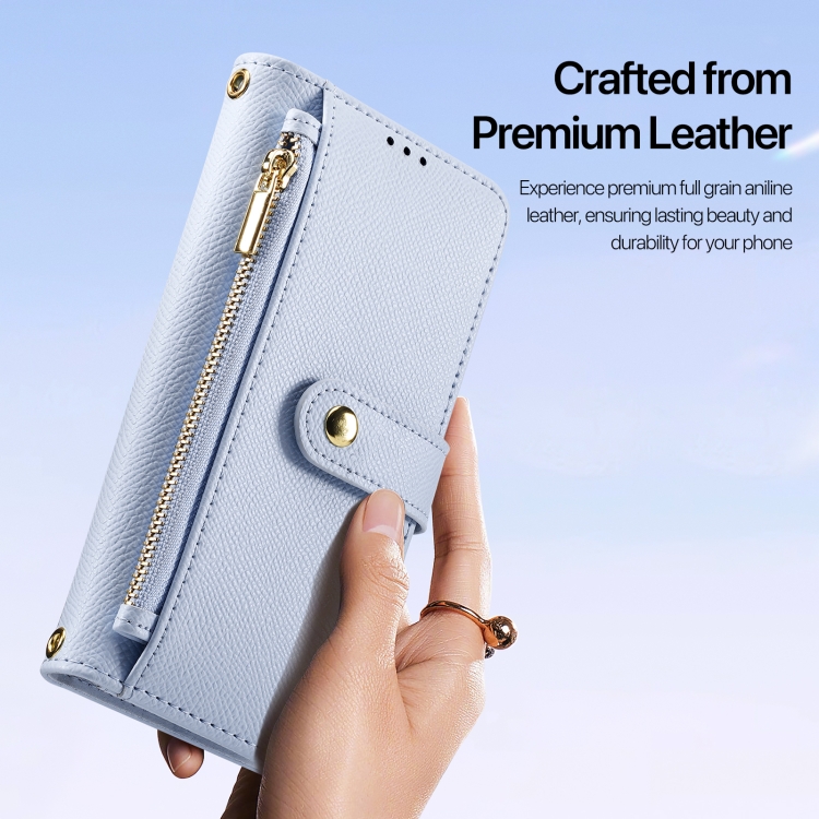 For iPhone 15 Plus DUX DUCIS Lawa Series 2 in 1 Wallet Zipper Detachable MagSafe Phone Case with Lanyard(Light Blue) For iPhone 15 Plus DUX DUCIS Lawa Series 2 in 1 Wallet Zipper Detachable MagSafe Phone Case with Lanyard(Light Blue)