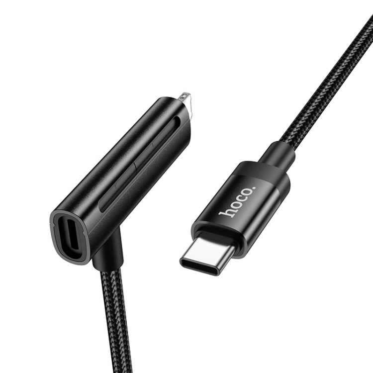hoco U135 USB-C / Type-C to 8 Pin, USB-C / Type-C Incredible 2 in 1 Charging Data Cable, Length:1m(Black) hoco U135 USB-C / Type-C to 8 Pin, USB-C / Type-C Incredible 2 in 1 Charging Data Cable, Length:1m(Black)