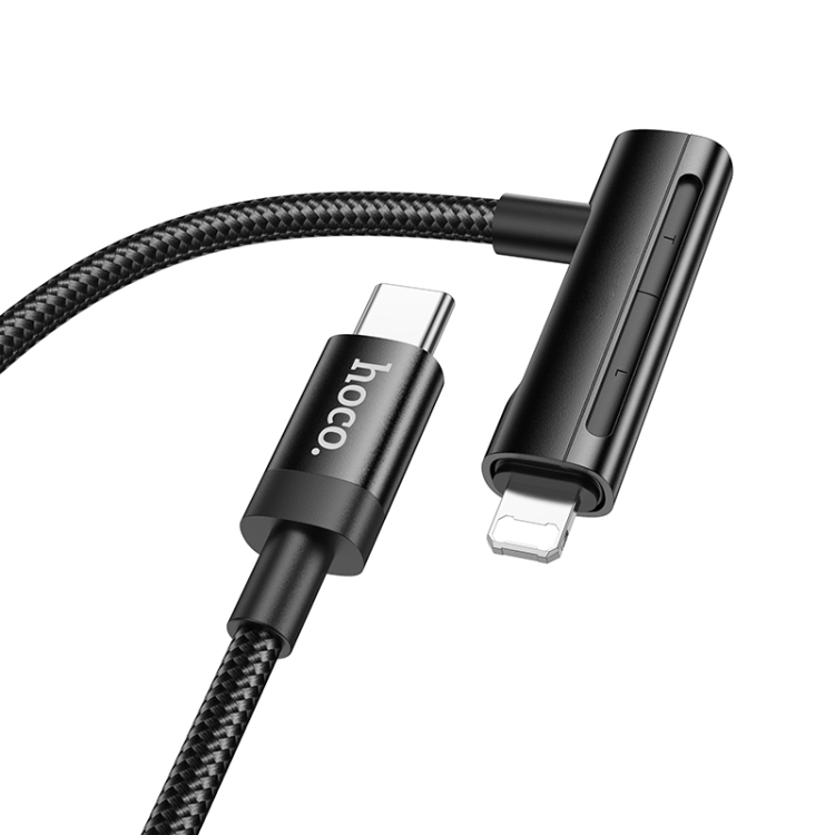 hoco U135 USB-C / Type-C to 8 Pin, USB-C / Type-C Incredible 2 in 1 Charging Data Cable, Length:1m(Black) hoco U135 USB-C / Type-C to 8 Pin, USB-C / Type-C Incredible 2 in 1 Charging Data Cable, Length:1m(Black)
