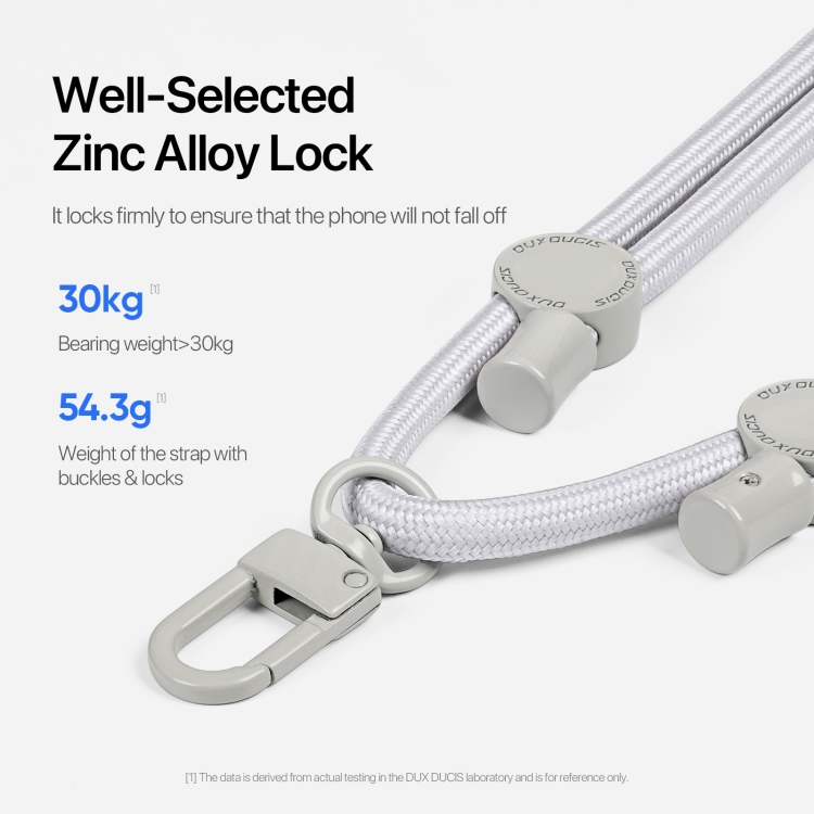 DUX DUCIS Plaz Crossbody Neck Strap Anti-lost Phone Lanyard(Grey) - 3