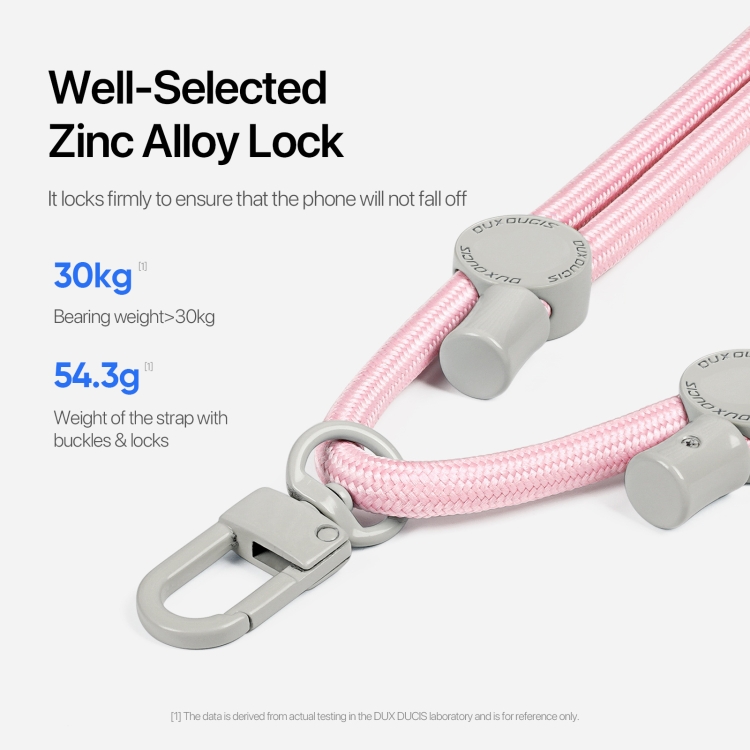 DUX DUCIS Plaz Crossbody Neck Strap Anti-lost Phone Lanyard(Light Pink) - 3