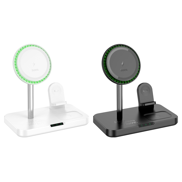 hoco CQ12 Joyfull 3 in 1 Wireless Fast Charger(White) hoco CQ12 Joyfull 3 in 1 Wireless Fast Charger(White)