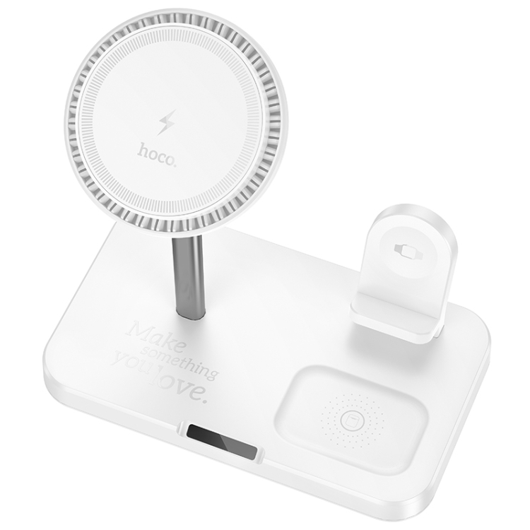 hoco CQ12 Joyfull 3 in 1 Wireless Fast Charger(White) hoco CQ12 Joyfull 3 in 1 Wireless Fast Charger(White)