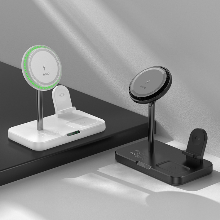 hoco CQ12 Joyfull 3 in 1 Wireless Fast Charger(White) hoco CQ12 Joyfull 3 in 1 Wireless Fast Charger(White)