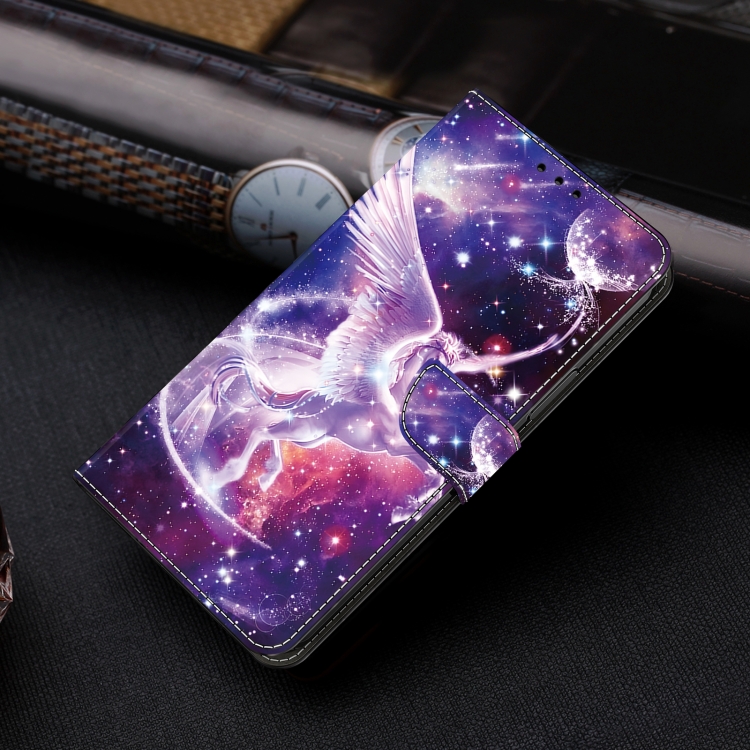For iPhone 16 Plus Crystal Painted Leather Phone case(Unicorn) For iPhone 16 Plus Crystal Painted Leather Phone case(Unicorn)