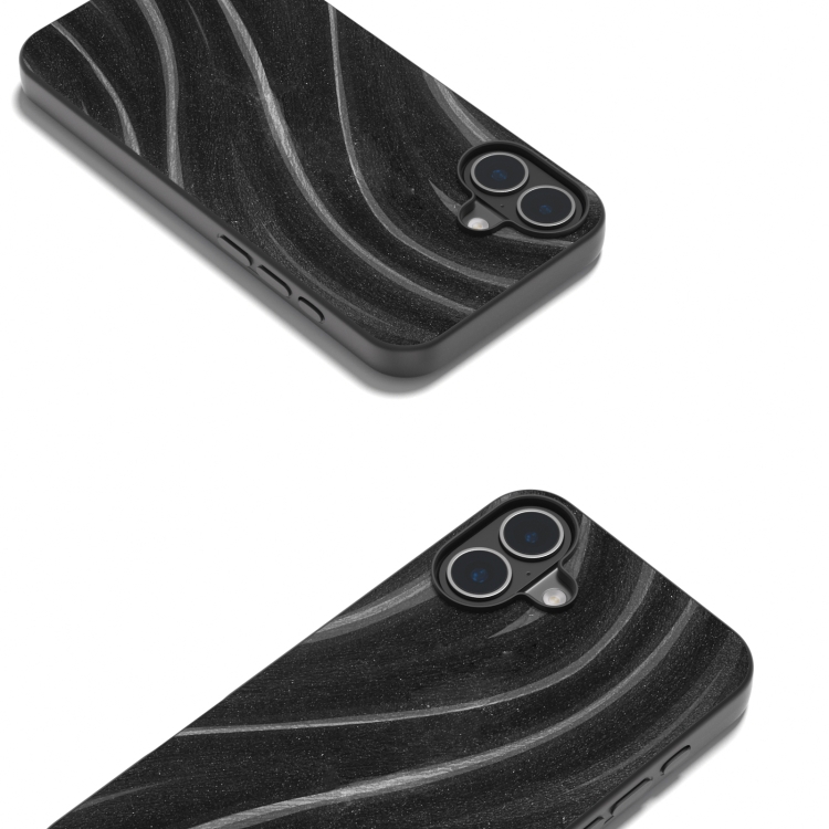 For iPhone 16 Galactic Pattern Protective Phone Case(Black) For iPhone 16 Galactic Pattern Protective Phone Case(Black)