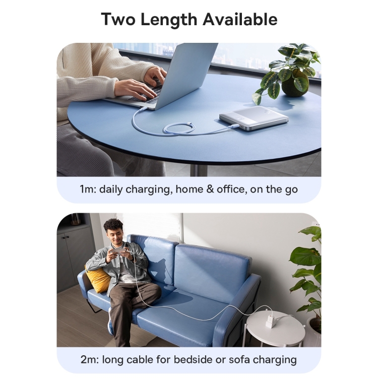Baseus Silky Series 1m 100W USB-C / Type-C to Type-C Fast Charging Cable(Black) - B11