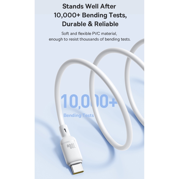 Baseus Silky Series 1m 100W USB-C / Type-C to Type-C Fast Charging Cable(Black) - B4