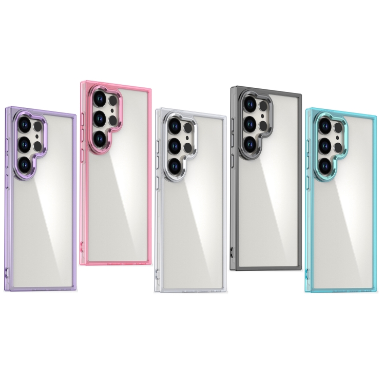 For Samsung Galaxy S24 Ultra 5G Shine High Transparency Acrylic Phone Case(Purple) For Samsung Galaxy S24 Ultra 5G Shine High Transparency Acrylic Phone Case(Purple)