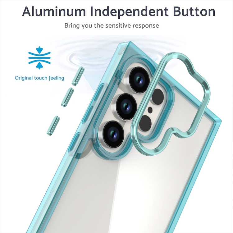 For Samsung Galaxy S24 Ultra 5G Shine High Transparency Acrylic Phone Case(Purple) For Samsung Galaxy S24 Ultra 5G Shine High Transparency Acrylic Phone Case(Purple)
