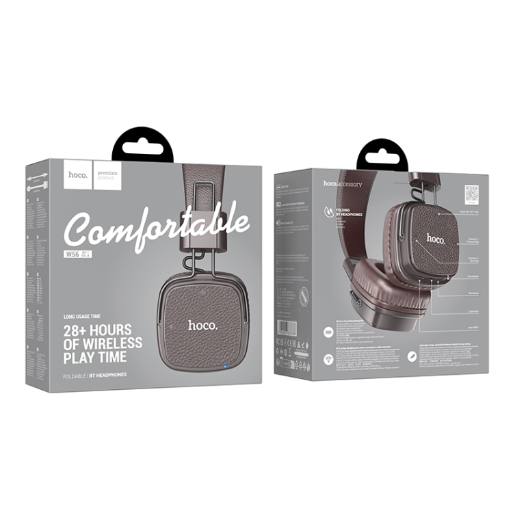 hoco W56 BT5.4 Bluetooth Gaming Headset(Brown) hoco W56 BT5.4 Bluetooth Gaming Headset(Brown)