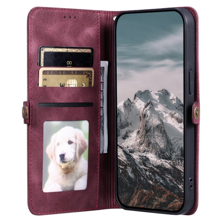 For iPhone 7 / 8 / SE 2022 Skin Feel Totem Embossed Leather Phone Case(Wine Red) For iPhone 7 / 8 / SE 2022 Skin Feel Totem Embossed Leather Phone Case(Wine Red)