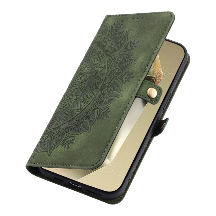 For Samsung Galaxy S22 Ultra 5G Skin Feel Totem Embossed Leather Phone Case(Deep Green) For Samsung Galaxy S22 Ultra 5G Skin Feel Totem Embossed Leather Phone Case(Deep Green)