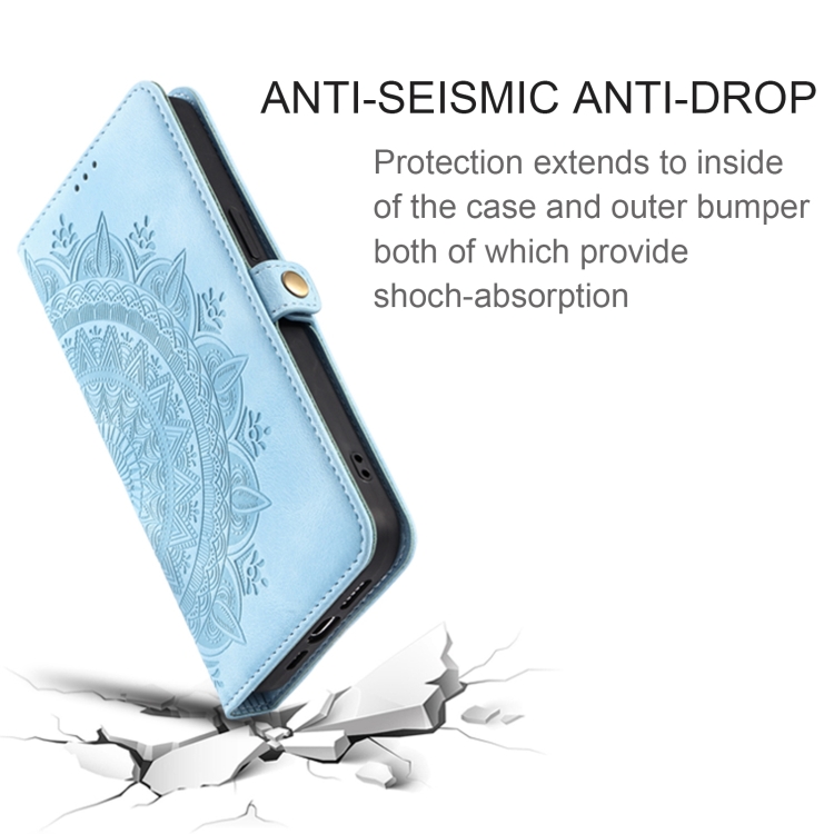 For Samsung Galaxy S25+ 5G Skin Feel Totem Embossed Leather Phone Case(Blue) For Samsung Galaxy S25+ 5G Skin Feel Totem Embossed Leather Phone Case(Blue)