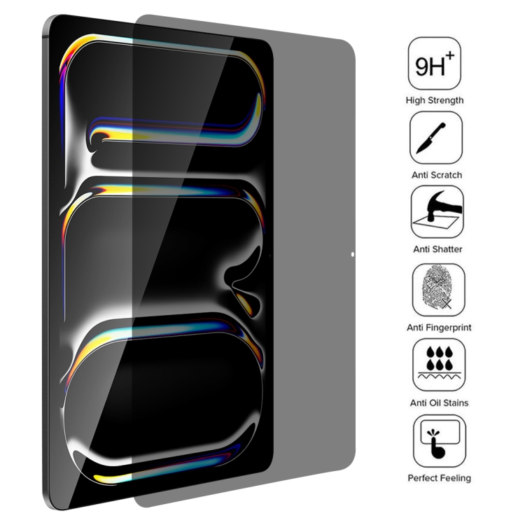For iPad Pro 13 2024 0.33mm 9H 2.5D Privacy Anti-glare Explosion-proof Tempered Glass Film For iPad Pro 13 2024 0.33mm 9H 2.5D Privacy Anti-glare Explosion-proof Tempered Glass Film