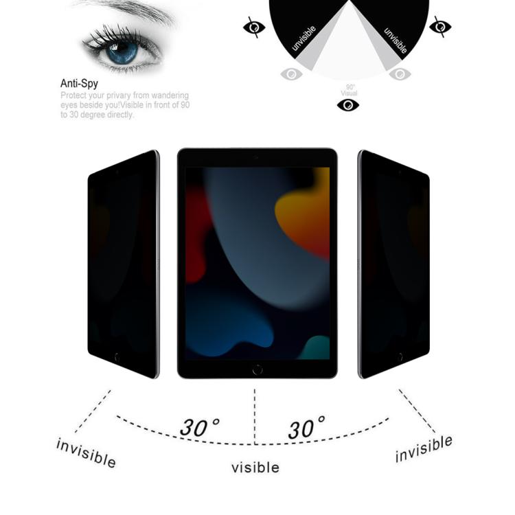 For iPad 10.2 2021 / 2020 / 2019 25pcs 0.33mm 9H 2.5D Privacy Anti-glare Explosion-proof Tempered Glass Film For iPad 10.2 2021 / 2020 / 2019 25pcs 0.33mm 9H 2.5D Privacy Anti-glare Explosion-proof Tempered Glass Film