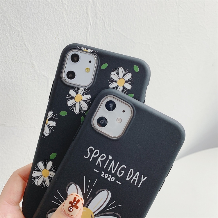 For iPhone 11 Pro Max Cartoon Pattern Frosted TPU Protective Case(Daisy) For iPhone 11 Pro Max Cartoon Pattern Frosted TPU Protective Case(Daisy)