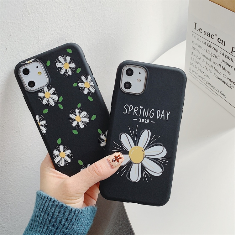 For iPhone 11 Pro Max Cartoon Pattern Frosted TPU Protective Case(Daisy) For iPhone 11 Pro Max Cartoon Pattern Frosted TPU Protective Case(Daisy)