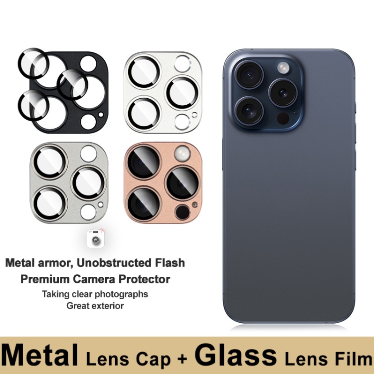 For iPhone 16 Pro / 16 Pro Max IMAK Metal Armor Premium Camera Protector Film(Black) For iPhone 16 Pro / 16 Pro Max IMAK Metal Armor Premium Camera Protector Film(Black)