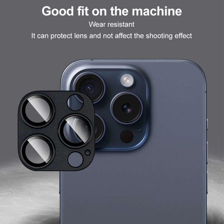 For iPhone 16 Pro / 16 Pro Max IMAK Metal Armor Premium Camera Protector Film(Black) For iPhone 16 Pro / 16 Pro Max IMAK Metal Armor Premium Camera Protector Film(Black)