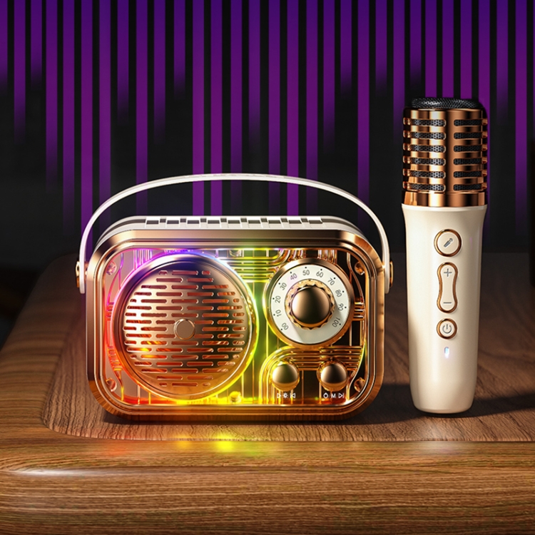 WK WD-03 Honey Portable Mini Bluetooth Speaker with RGB Light(Black)