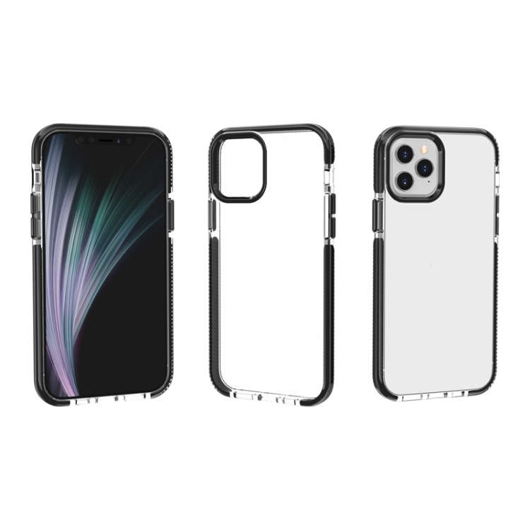 For iPhone 12 mini Shockproof High Transparency TPU Protective Case(Black) For iPhone 12 mini Shockproof High Transparency TPU Protective Case(Black)