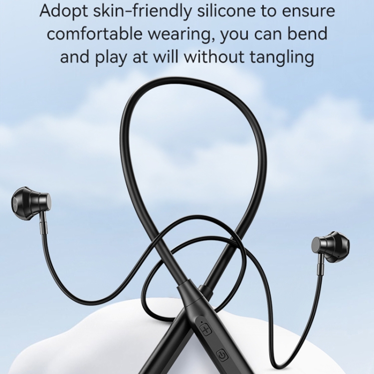 USAMS YQ24 YQ Series BT5.3 Neck-mounted Sports Bluetooth Earphone(Black) USAMS YQ24 YQ Series BT5.3 Neck-mounted Sports Bluetooth Earphone(Black)