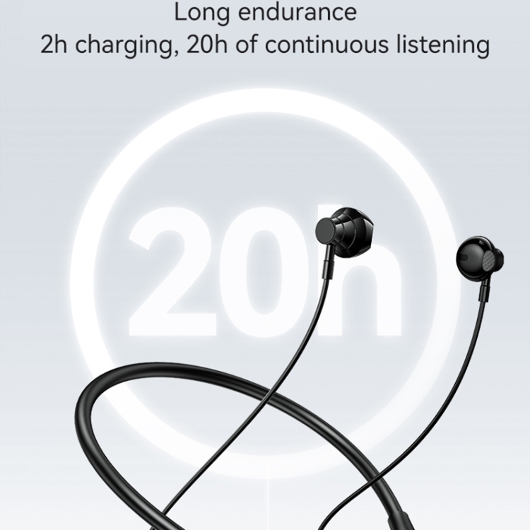 USAMS YQ24 YQ Series BT5.3 Neck-mounted Sports Bluetooth Earphone(Black) USAMS YQ24 YQ Series BT5.3 Neck-mounted Sports Bluetooth Earphone(Black)