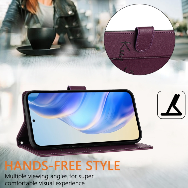 For Samsung Galaxy S21 Ultra 5G Smile Embossing RFID Leather Phone Case(Violet) For Samsung Galaxy S21 Ultra 5G Smile Embossing RFID Leather Phone Case(Violet)