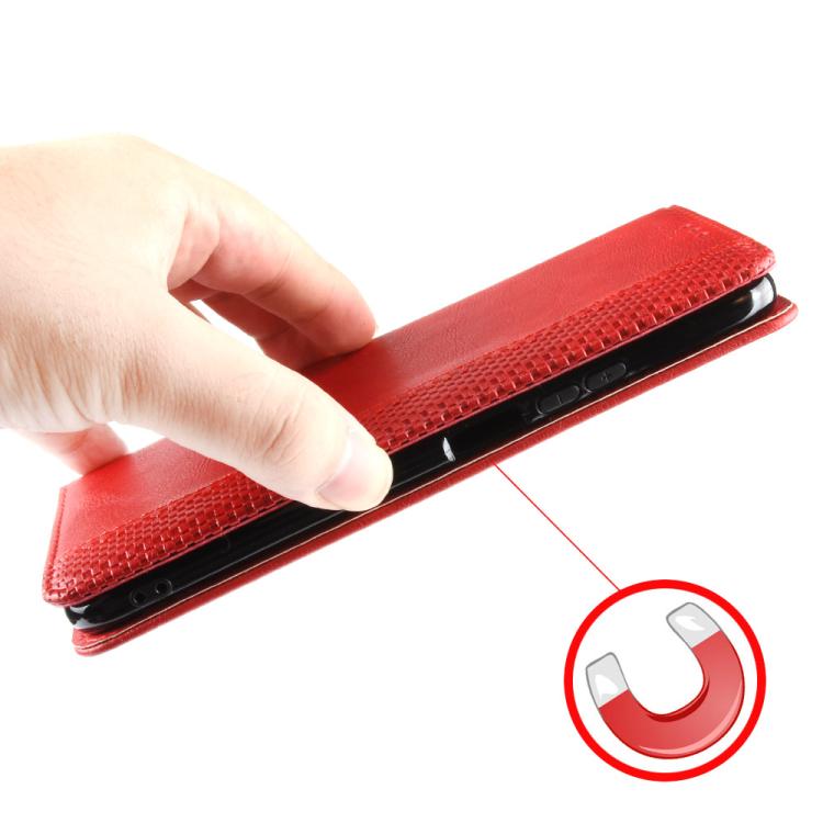 For Xiaomi 15T 5G Magnetic Buckle Retro Texture Leather Phone Case(Red)