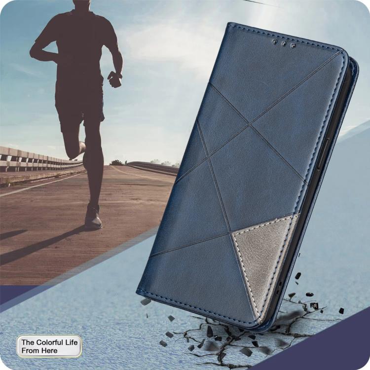 For Redmi A5 4G 171.7mm Rhombus Texture Magnetic Leather Phone Case(Blue)
