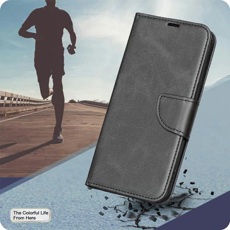 For Redmi 15 5G Global / 15 4G SEA 169.5mm Lambskin Texture Pure Color Flip Leather Phone Case(Black)
