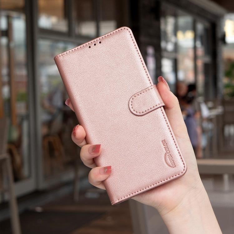 For Redmi K90/Poco F8 Pro Litchi Texture RFID Anti-theft Leather Phone Case(Gold)