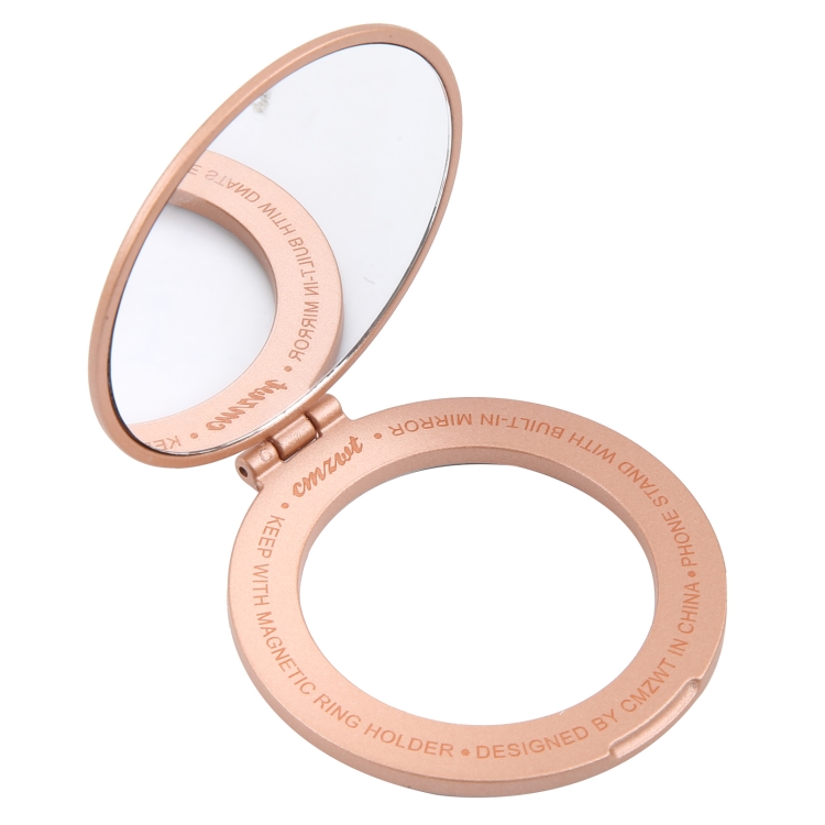 CPS-053 Magnetic Folding Phone Ring Holder with Mirror(Rose Gold) CPS-053 Magnetic Folding Phone Ring Holder with Mirror(Rose Gold)